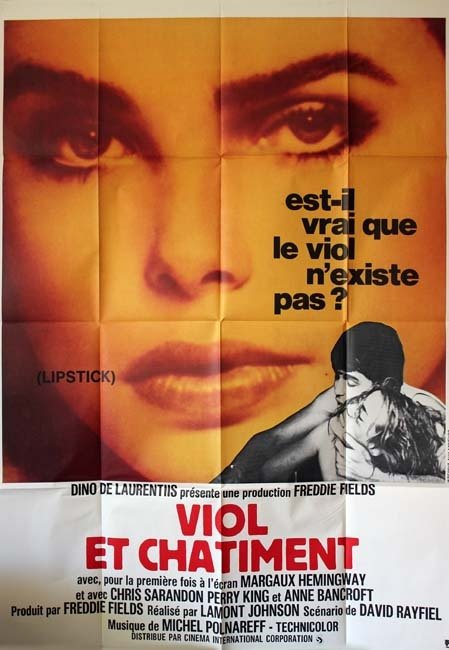 VIOL ET CHATIMENT Affiche du film 120x160 cm - USA 1976 - Margaux Hemingway Lamont Johnson
