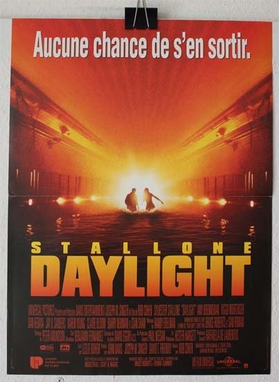 DAYLIGHT Affiche du film 40x60 cm - USA 1996 - Sylvester Stallone Rob Cohen