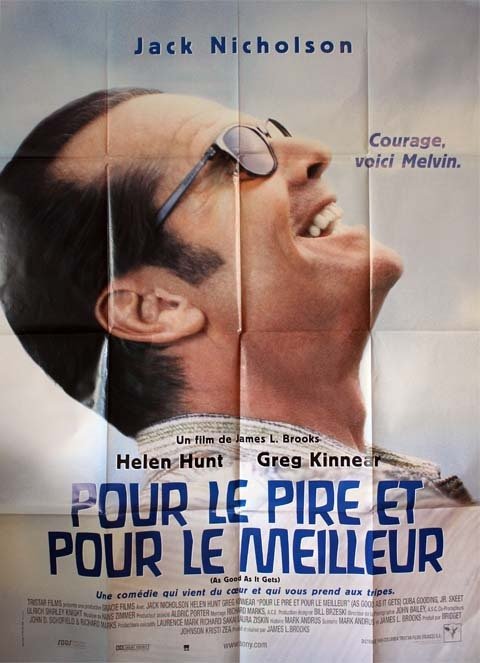 POUR LE PIRE ET POUR LE MEILLEUR Affiche du film 120X160 cm - USA 1998 - Jack Nicholson J.L. Brooks