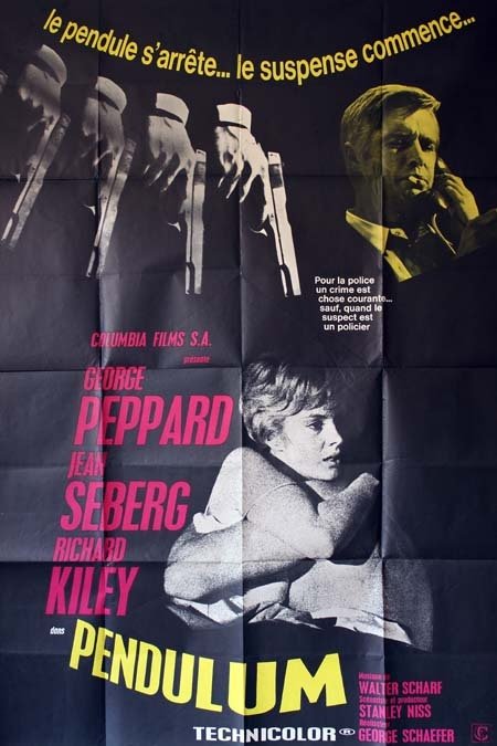 PENDULUM Affiche du film 120x160 cm - USA 1969 - Jean Seberg George Schaefer
