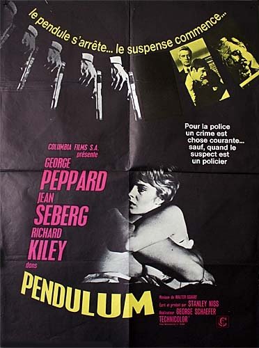 PENDULUM Affiche du film 60X80 cm - USA 1969 - Jean Seberg George Peppard