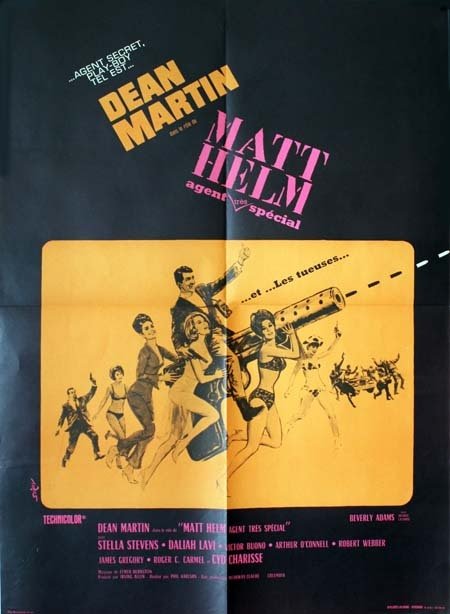 MATT HELM, Agent très spécial Affiche du film 60x80 cm - USA 1965 -  Phil Karlson Stella Stevens