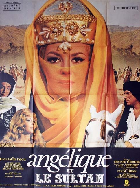 ANGÉLIQUE ET LE SULTAN Affiche du film 120x160 cm - Fr. 1968 - Bernard Borderie Michèle Mercier