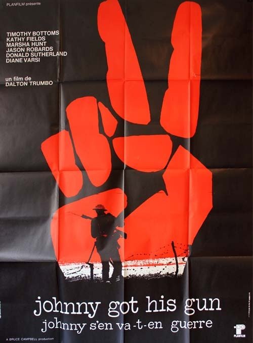 JOHNNY S'EN VA-T-EN GUERRE Affiche du film 120x160 cm - USA 1971 - Dalton Trumbo Timothy Bottoms