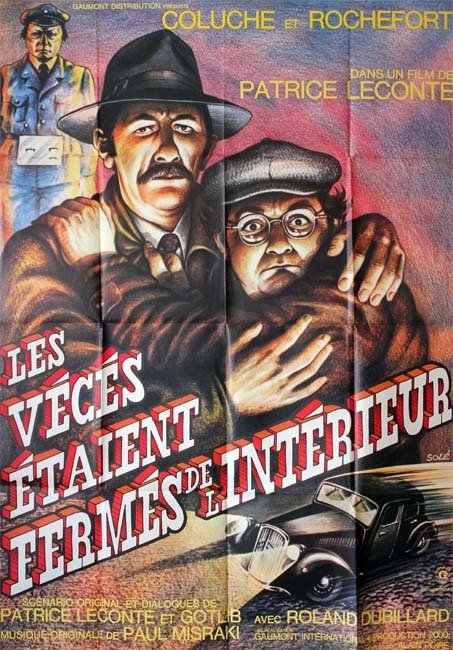 LES VÉCÉS ÉTAIENT FERMES DE L’INTÉRIEUR Affiche du film 120x160 cm - Fr. 1975 - Coluche Leconte