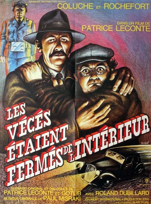LES VÉCÉS ÉTAIENT FERMES DE L’INTÉRIEUR Affiche du film 60x80 cm - Fr. 1975 - Coluche Leconte