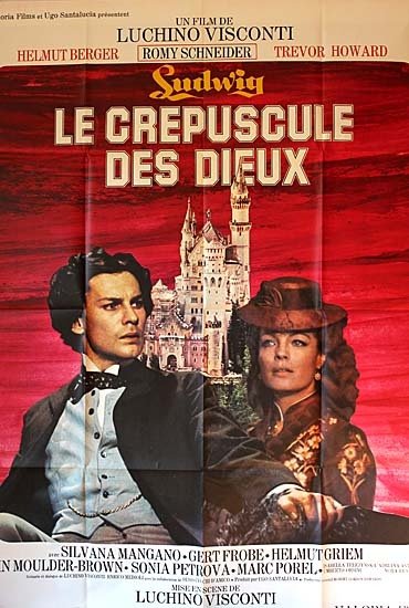 LUDWIG ou LE CREPUSCULE DES DIEUX Affiche du film 120x160 - It.-Fr. 1972 - L. Visconti  H. Berger