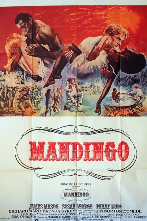 MANDINGO Affiche du film 120x160 cm - USA 1975 - Richard Fleischer James Mason Perry King