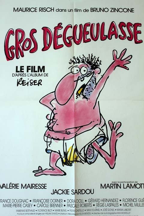GROS DÉGUEULASSE Affiche du film 60x80 cm - Fr. 1985 - Bruno Zincone Maurice Risch