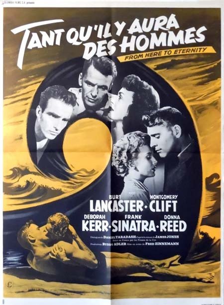 TANT QU'IL Y AURA DES HOMMES Affiche du film 60x80 cm - USA 1953 - Burt Lancaster Fred Zinnemann