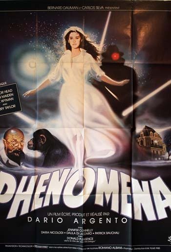 PHENOMENA Affiche du film 120x160 cm - It. 1985 - Dario Argento Jennifer Connelly Donald Pleasence
