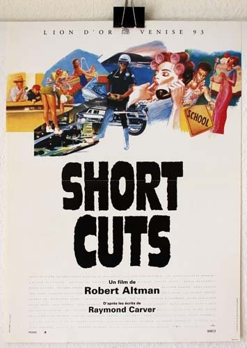SHORT CUTS Affiche du film - USA 1992 - Robert Altman M. Modine T. Robbins T. Waits J. Moore 40x60