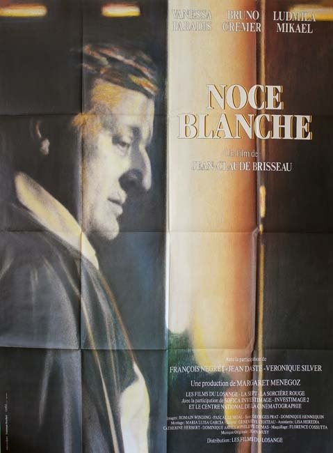 NOCE BLANCHE Affiche du film - Fr. 1989 - Vanessa Paradis Bruno Cremer 120x160 cm