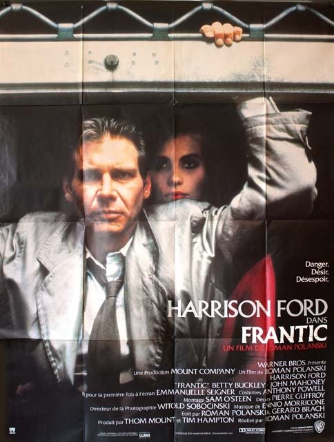 FRANTIC Affiche du film de 1987 Roman Polanski Harrison Ford 120x160 cm