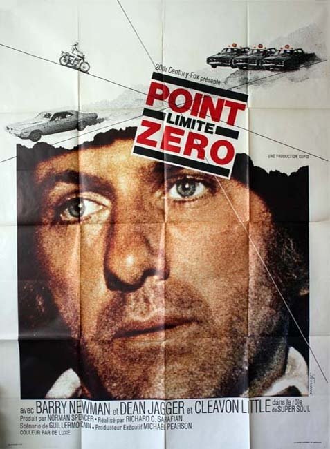 POINT LIMITE ZERO / Vanishing Point Affiche du film 1971 Richard Sarafian Barry Newman 120X160 CM