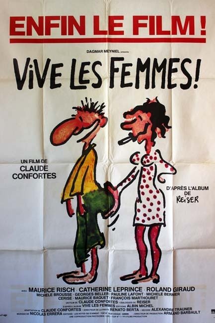 VIVE LES FEMMES Affiche originale du film 120x160 cm Claude Confortes Reiser 1984