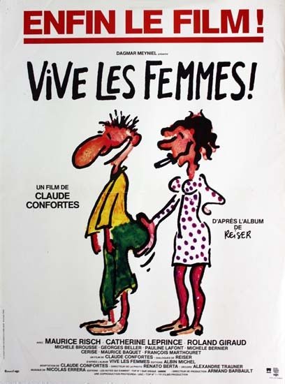 VIVE LES FEMMES Affiche originale du film 40x60 cm Claude Confortes Reiser 1984