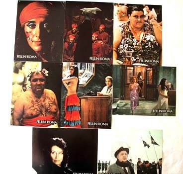 FELLINI ROMA Jeu complet 24 photos du film 21x27 cm Federico Fellini Anna Magnani It.-Fr.1971