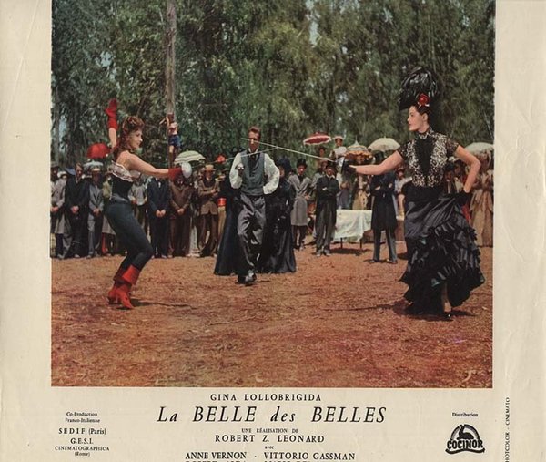 LA BELLE DES BELLES Jeu de 8 photos originales 1955 24x30 cm Gina Lollobrigida