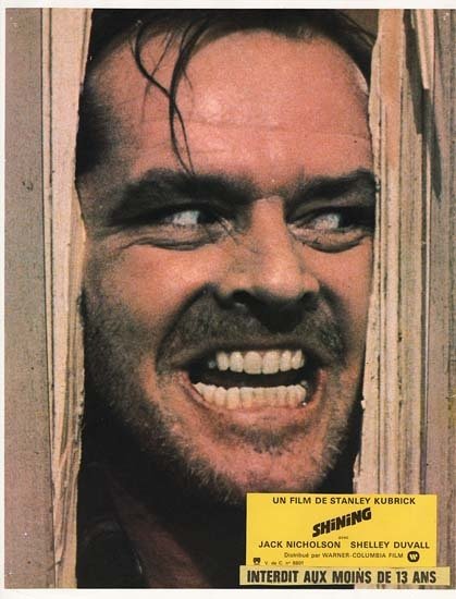 SHINING Jeu complet 12 photos du film Stanley Kubrick Jack Nicholson UK 1980 23x29 cm