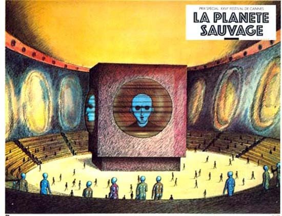 LA PLANÈTE SAUVAGE Jeu de 12 photos originales du film - 1973 - René Laloux Roland Topor 23x29 cm