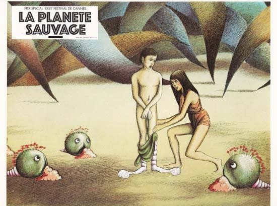 LA PLANÈTE SAUVAGE Jeu de 12 photos originales du film - 1973 - René Laloux Roland Topor 23x29 cm