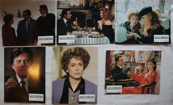 AGENT TROUBLE Jeu complet de 12 photos du film - 1987 - Jean-Pierre Mocky Catherine Deneuve 21x27 cm