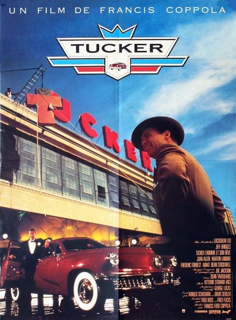 TUCKER Affiche originale du film 1988 Francis Ford Coppola Jeff Bridges 60x80 cm