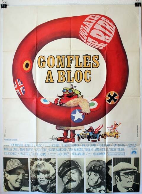 GONFLES A BLOC Affiche du film - 1969 Ken Annakin Mireille Darc Bourvil 120x160 cm