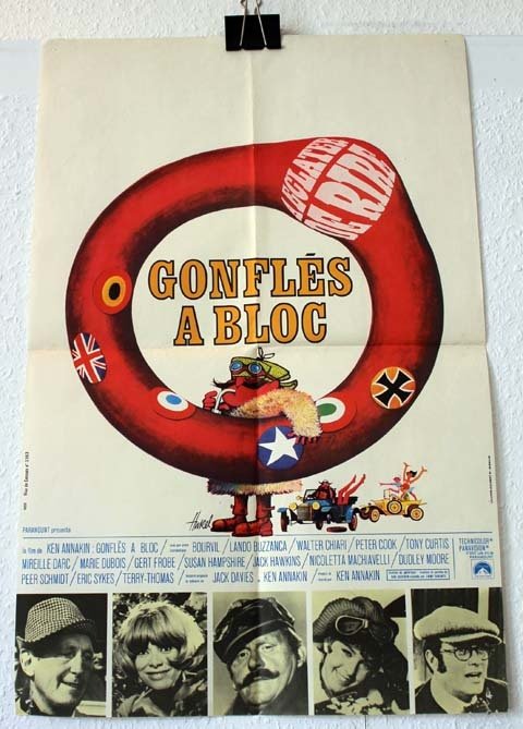 GONFLES A BLOC Affiche du film - 1969 Ken Annakin Mireille Darc Bourvil 40x60 cm