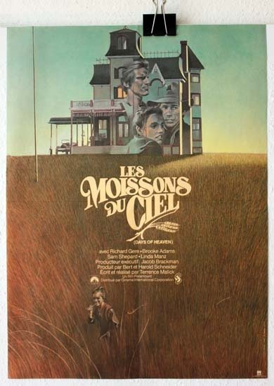 LES MOISSONS DU CIEL Affiche du film - 1978 Terence Malick Richard Gere 40x60 cm