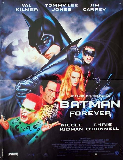 BATMAN FOREVER Affiche du film - 1994 Joel Schumacher Val Kilmer Tommy Lee Jones 40x60 cm
