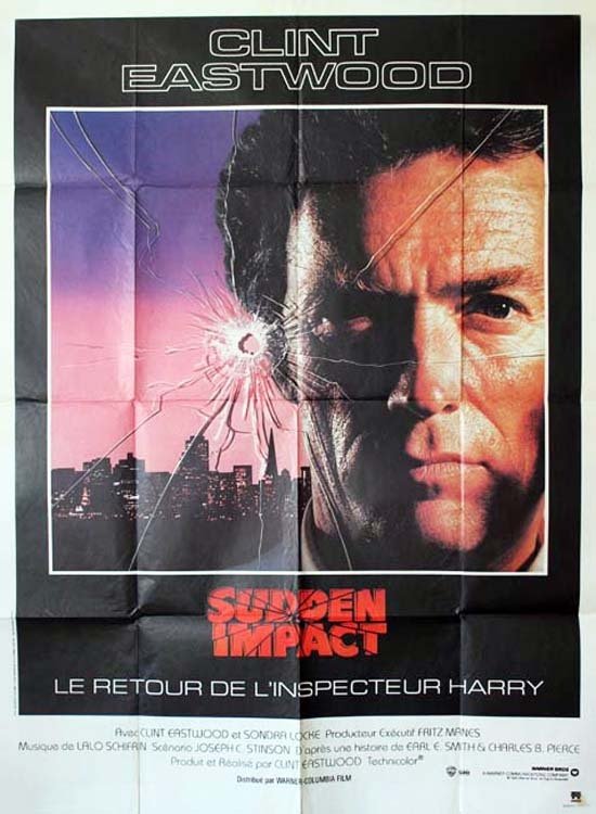 LE RETOUR DE L'INSPECTEUR HARRY / Sudden Impact Affiche du film 1983 Clint Eastwood 120x160 cm