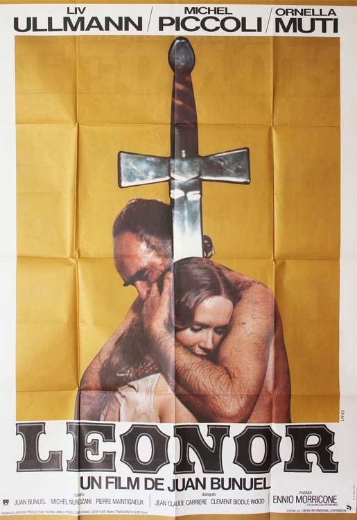 LEONOR Affiche du film Fr.Esp.It. 1975 Michel Piccoli Juan Bunuel 120x160 cm