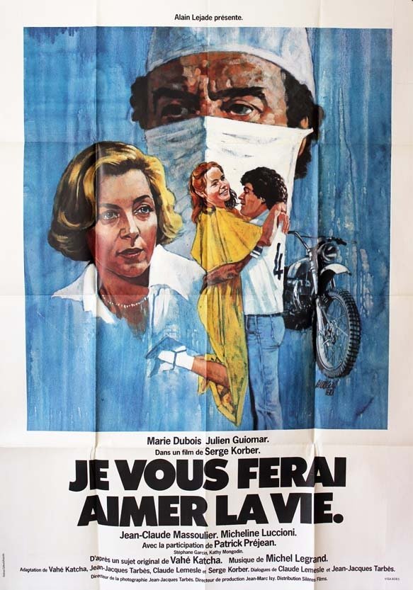 JE VOUS FERAI AIMER LA VIE Affiche originale 1979 film de Serge Korber avec Marie Dubois 120X160 CM