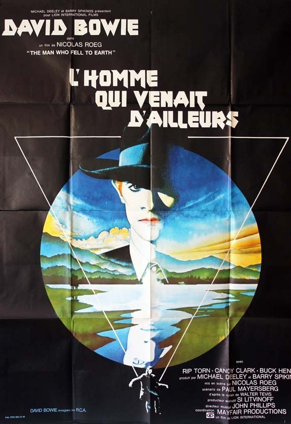 L'HOMME QUI VENAIT D'AILLEURS Affiche Originale 1976 David Bowie Nicolas Roeg 120X160 CM