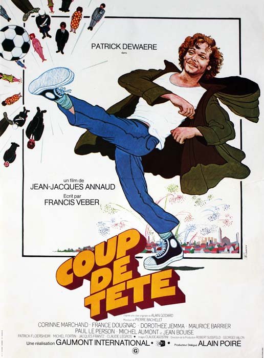 COUP DE TETE Affiche originale du film de 1978 Patrick Dewaere J.J. Annaud 40x60 CM