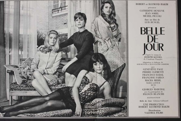 BELLE DE JOUR Livret synopsis original 8 pages 1966 - Luis Bunuel Catherine Deneuve 31X48 CM