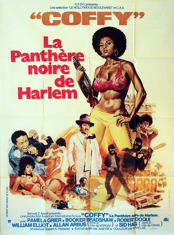 COFFY la Panthère noire de Harlem Affiche originale 1978 Jack Hill Pamela Grier 120X160 CM