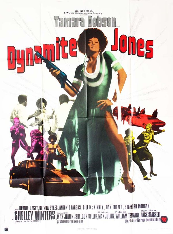 DYNAMITE JONES Affiche originale Blaxploitation 1976 Jack Starrett Tamara Dobson 120X160 CM